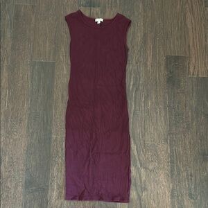 Lila Rose Red Sheath Midi Dress for Night Out